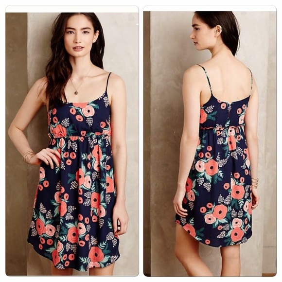 Anthropologie Dresses & Skirts - Paper Crown Rifle Paper Co Posey Bouquet Dress M